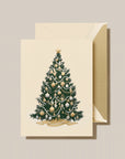 Crane & Co. Engraved Silver & Gold Beaded Tree Cards : Set of 10