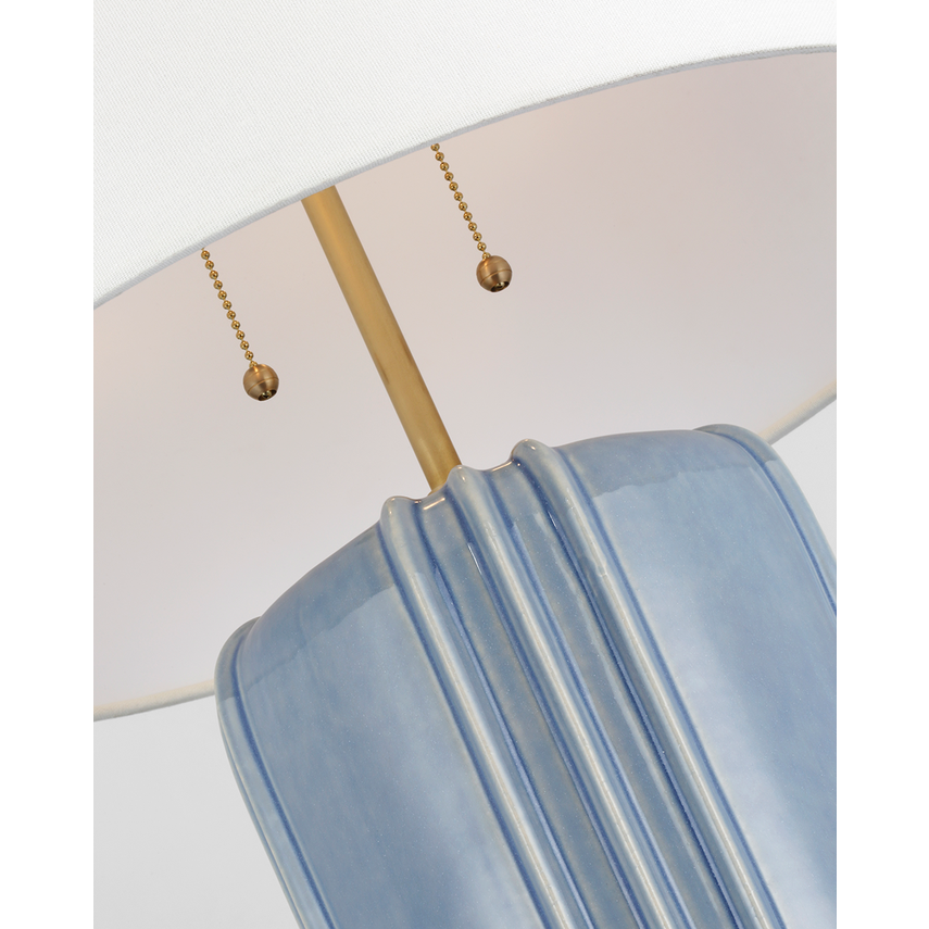 Visual Comfort Minx Table Lamp in Polar Blue