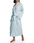 P. Jamas Butterknit Long Robe - Blue