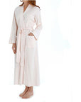 P. Jamas Butterknit Long Robe-Pink