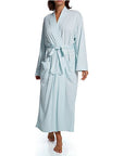 P. Jamas Butterknit Long Robe - Blue