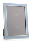 Addison Ross Silver Trim, Powder Blue Enamel Frame 5 x 7