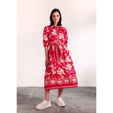 Maude Vivante Remi Dress in Chili Florals