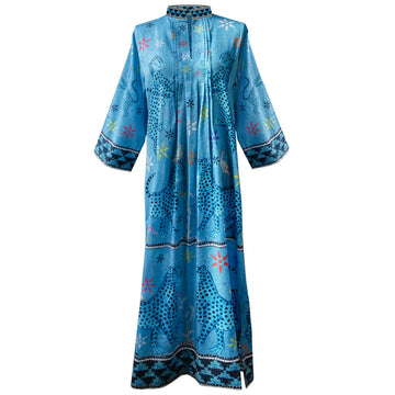 Ortigia Sicilia Mosaic Kaftan in Turchese