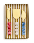 Two’s Company Red, White and Blue Cheese Knives s/3