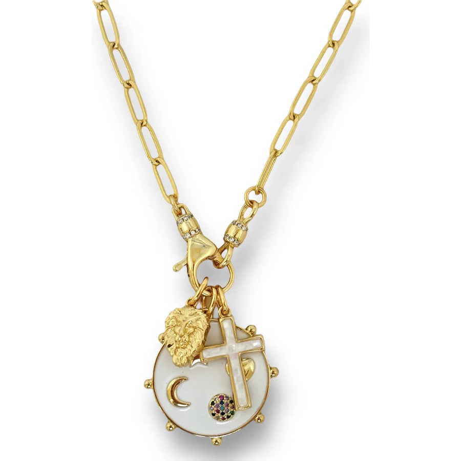 Shiver + Duke Shell Cross Charm