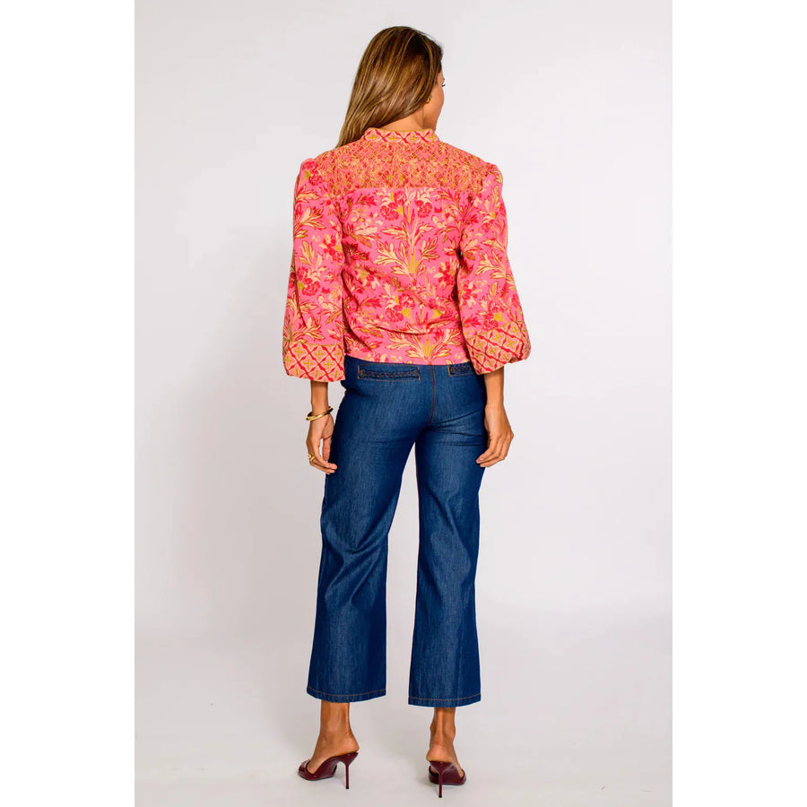 Elizabeth James The Label Emily Top- Grandeur Cherry