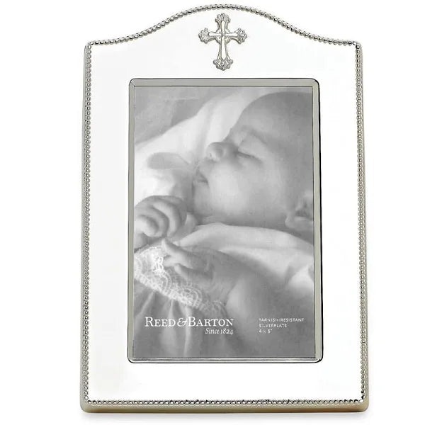 Abbey Cross Silverplate 5x7” Frame