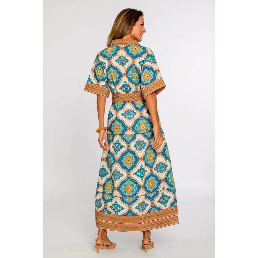 Elizabeth James The Label Collins Dress- Patchwork