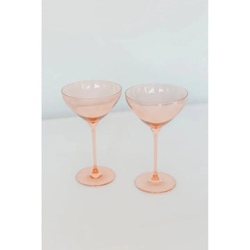 Estelle Martini Glass-Blush Pink : S/2