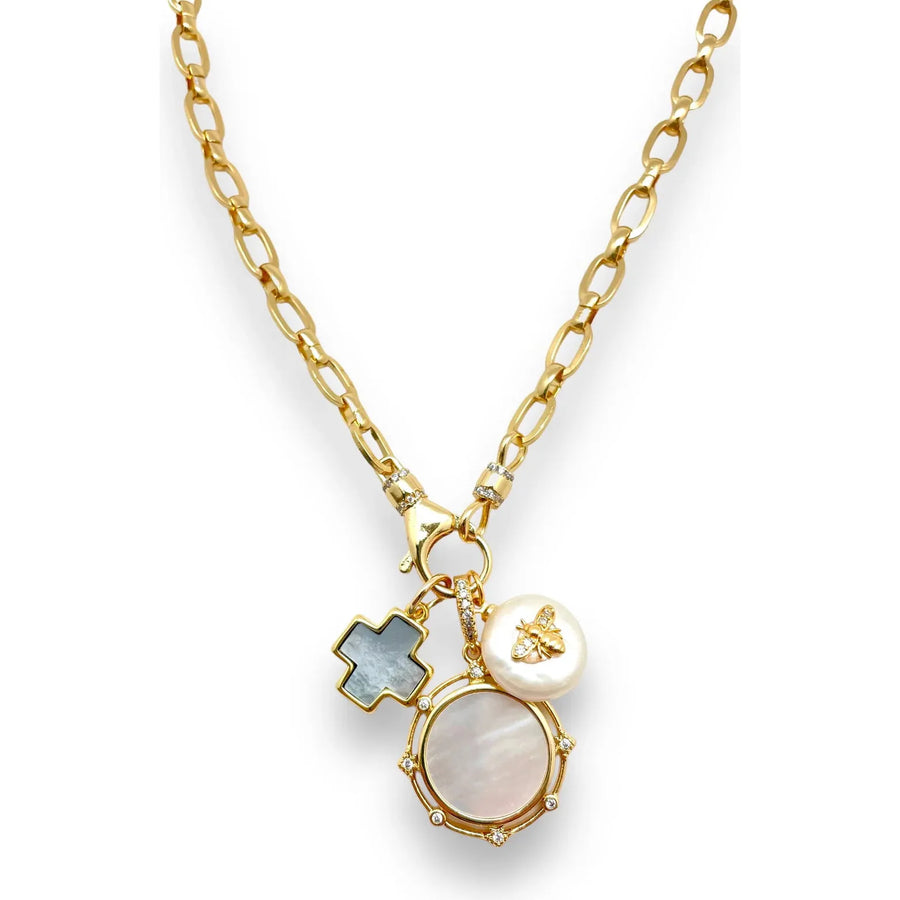 Shiver + Duke MOP Chubby Cross Charm