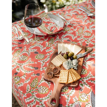 Pomegranate Harvest Pinecone Tablecloth