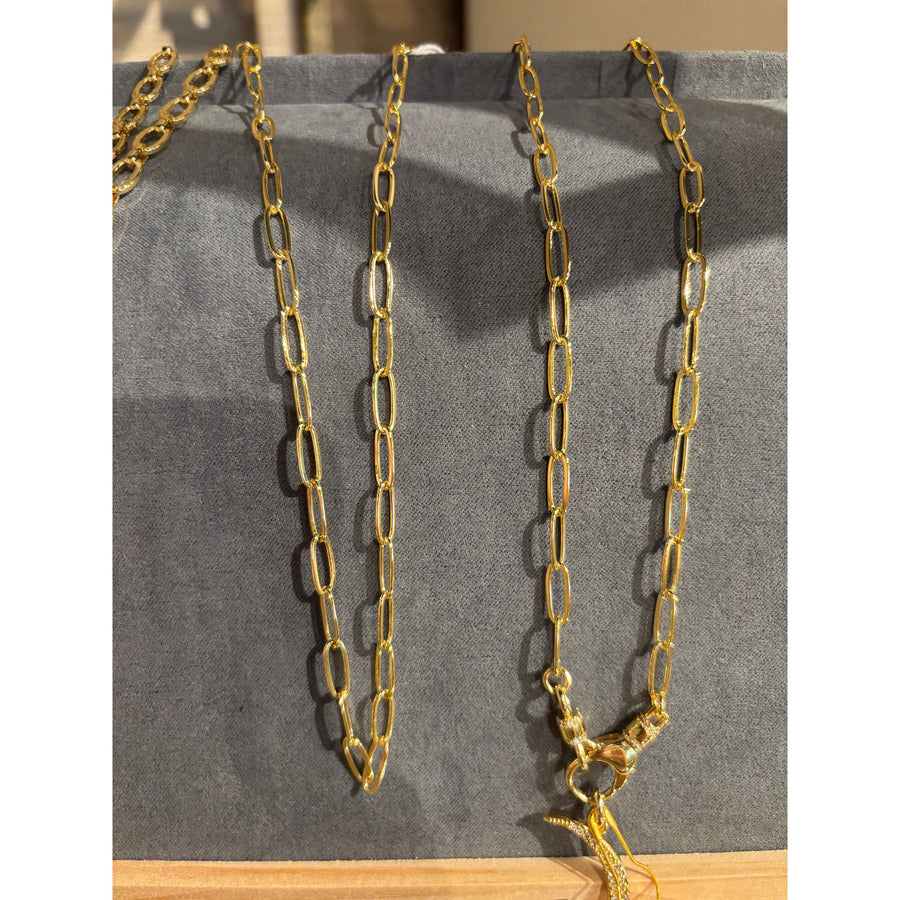 Shiver + Duke Medium Paperclip Necklace