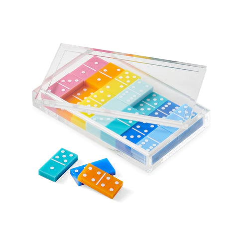 Domino Set - Multi-Color Lucite