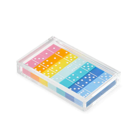 Domino Set - Multi-Color Lucite