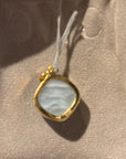 Clara Williams Company 18K Blue Aquamarine Cushion Charm