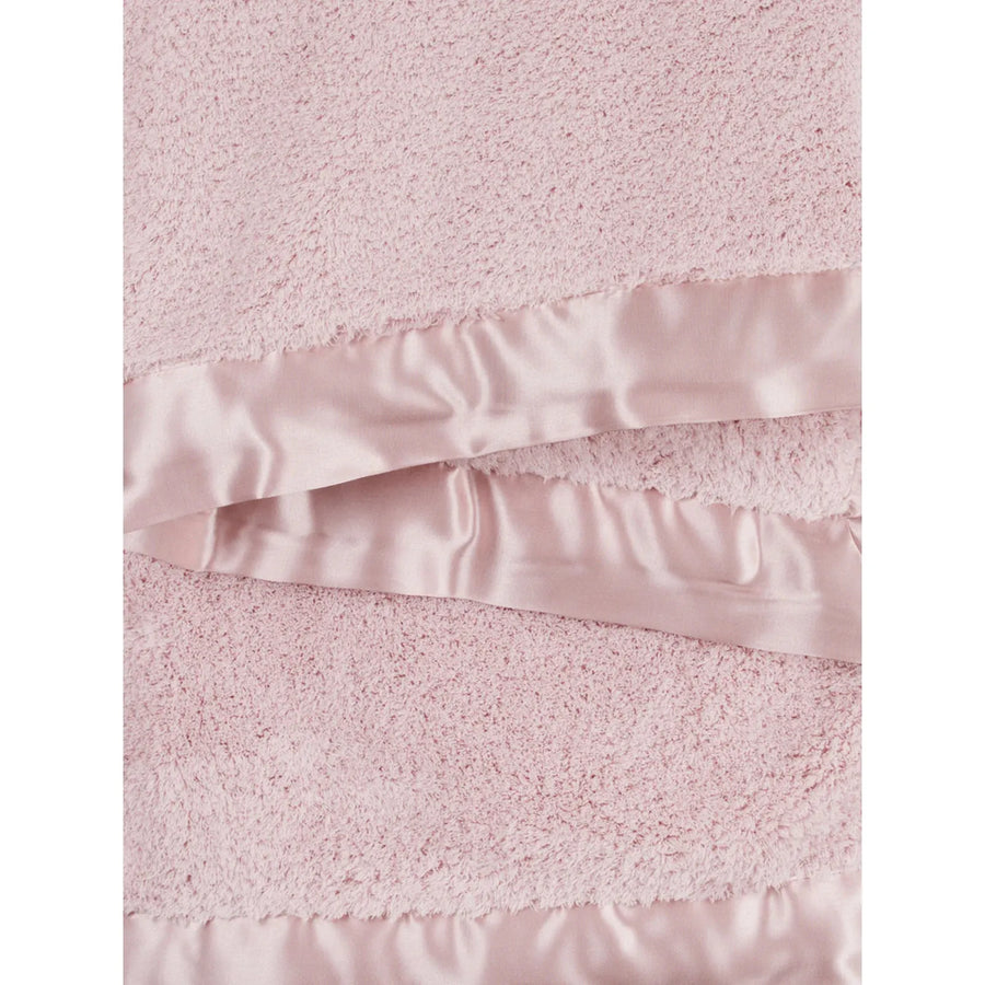 Little Giraffe Chenille Blanket in Dusty Pink