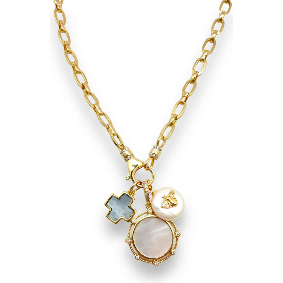 Shiver + Duke Wisdom Pearl Coin Charm