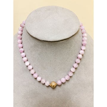 Clara Williams Company Victoire 8mm Kunzite Mini Necklace