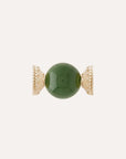 Clara Williams Victoire 18mm Green Nephrite Centerpiece