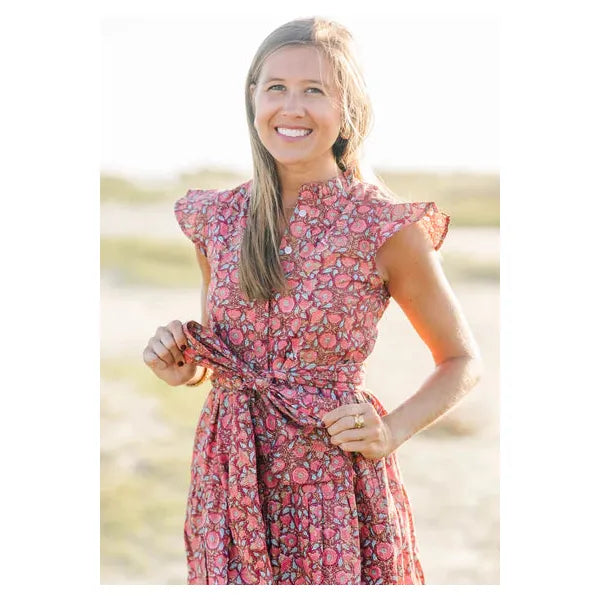 Victoria Dunn Mae Dress - Burnt Sienna: XS
