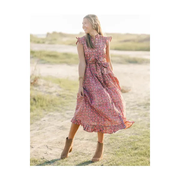 Victoria Dunn Mae Dress - Burnt Sienna: XS