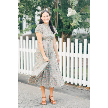 Victoria Dunn Magnolia Dress-Silver Birch : Medium