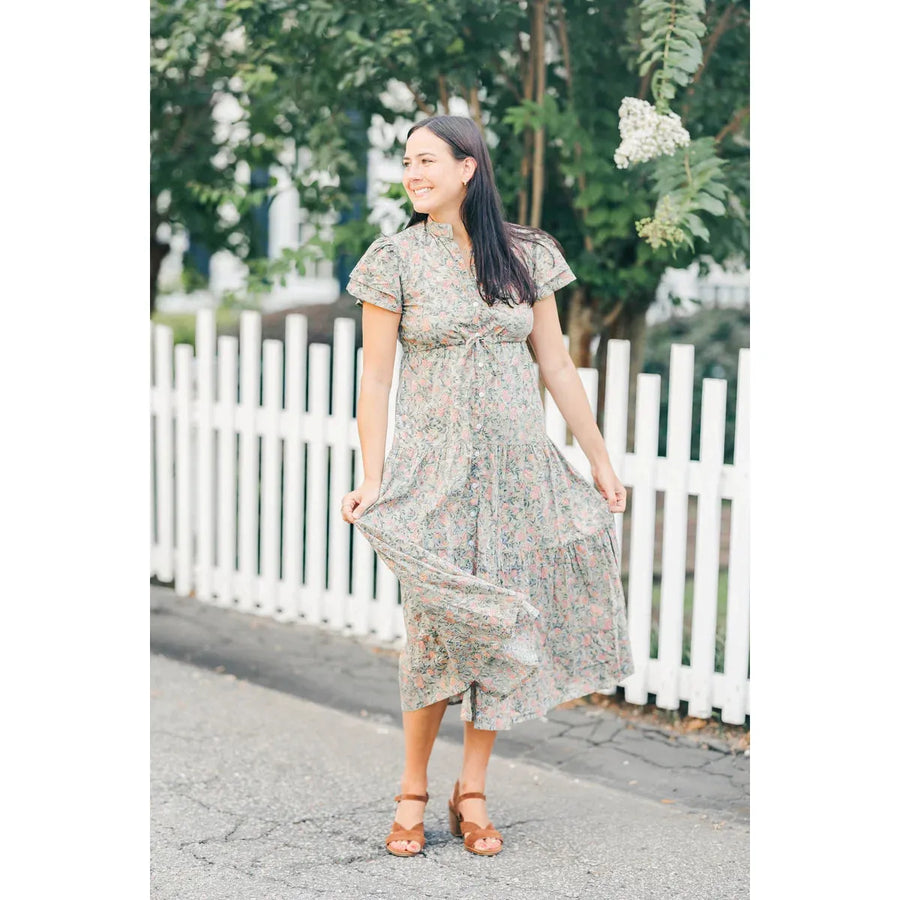 Victoria Dunn Magnolia Dress-Silver Birch : Medium