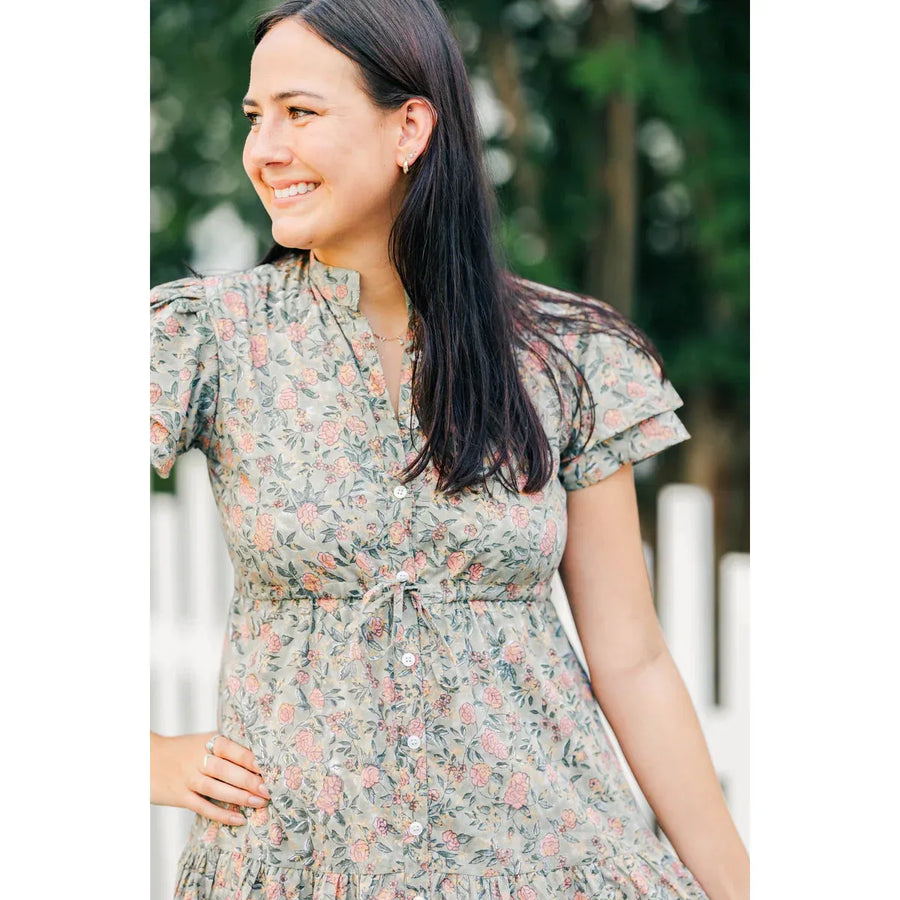 Victoria Dunn Magnolia Dress-Silver Birch : Medium