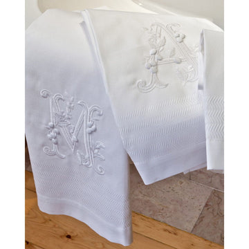 Turner-Witmer Wedding Registry: Teresa Alecrim Initialed Guest Towel