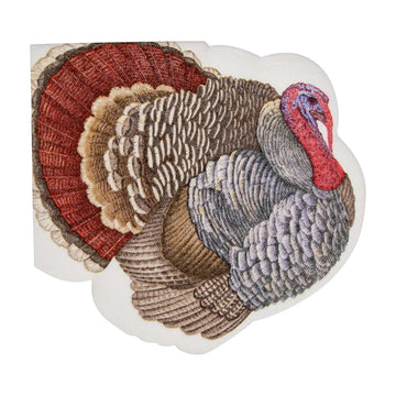 Caspari Turkey Die-Cut Napkin Airlaid Luncheon