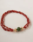 Clara Williams Victoire 18mm Green Nephrite Centerpiece