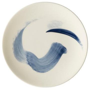 Brushstroke Blue Bread and Butter Plate