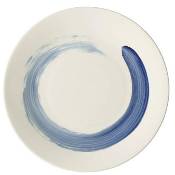 Brushstroke Blue Dinner Plate