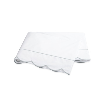 Matouk Butterfield King Flat Sheet in Pool