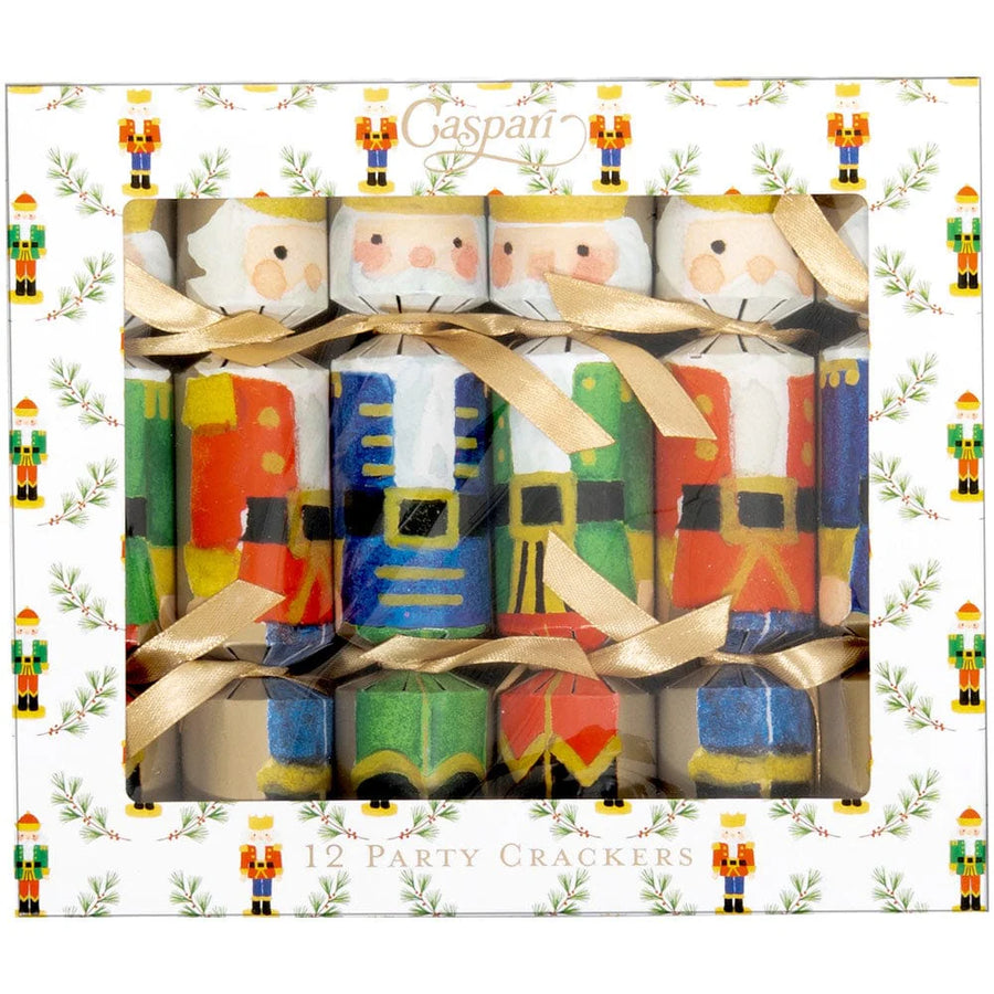 Caspari Painted Nutcrackers Mini Party Crackers