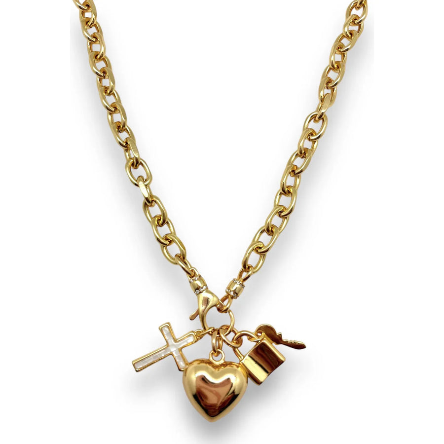 Shiver + Duke Small Puffy Heart Charm