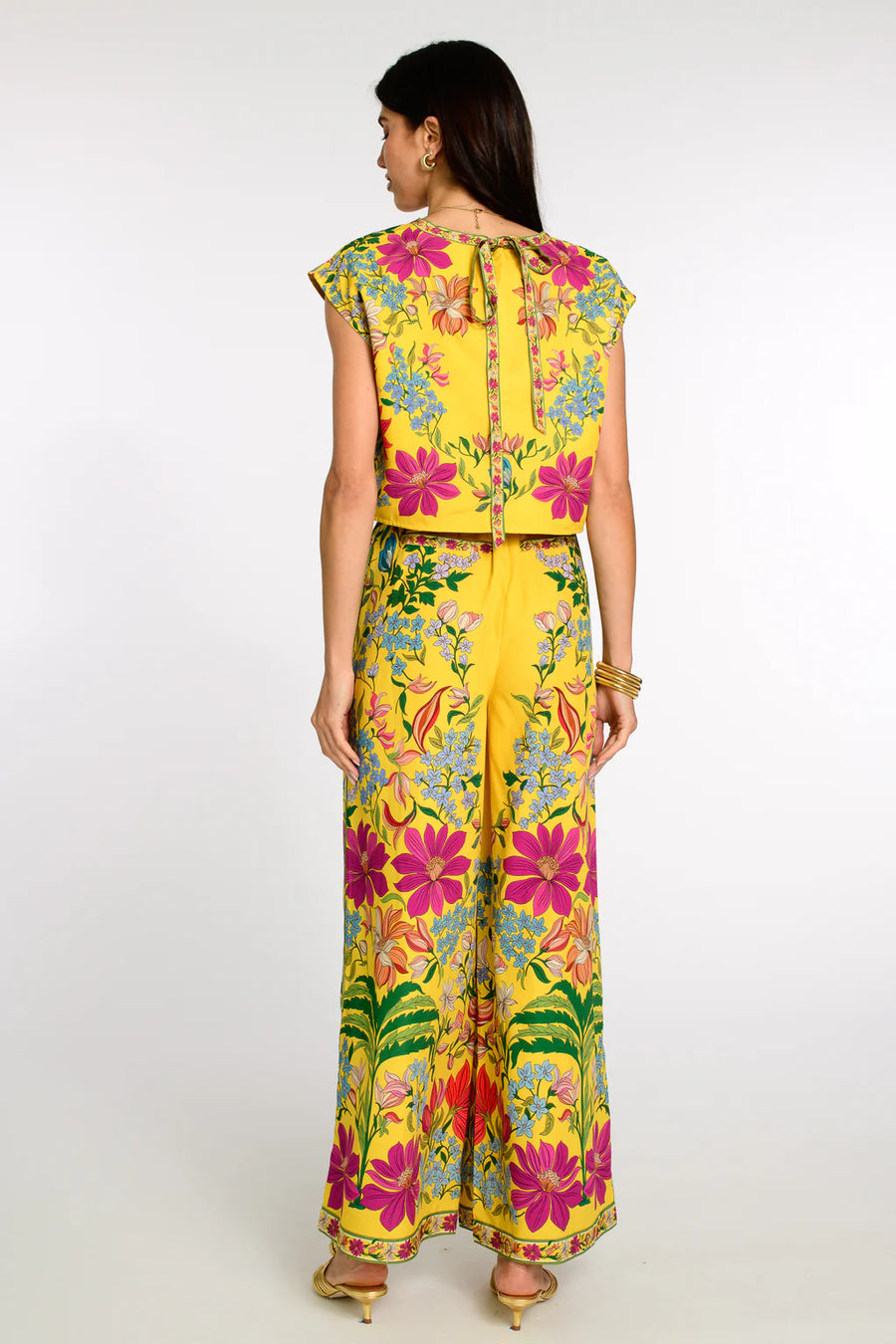 Elizabeth James The Label Presley Pant in Tapestry Yellow