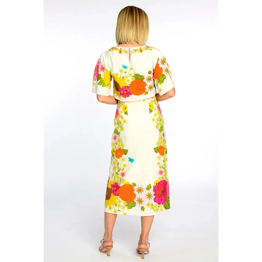 Elizabeth James Frannie Skirt in Wildflower Ivory