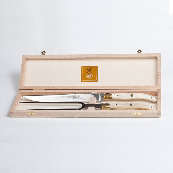 Claude Dozorme Berlingot Carving Set in Natural