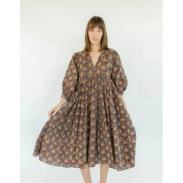 Clara the Label Clover Dress - Walnut: Medium