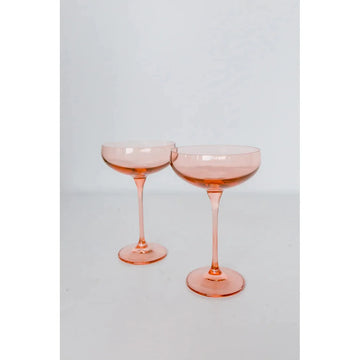 Estelle Champagne Coupe-Blush Pink : S/2