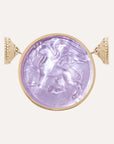 Clara Williams Classic Griffin Lavender Chiara Glass Centerpiece