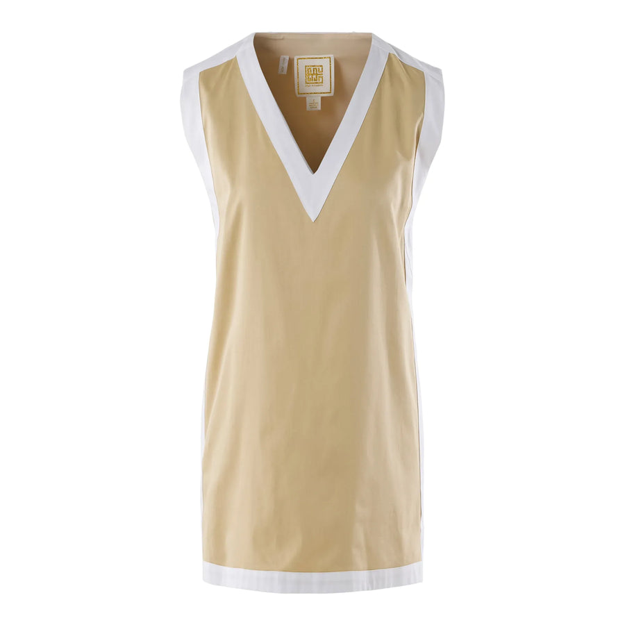 Emily McCarthy Emily Shift Dress in White Sand