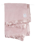 Little Giraffe Chenille Blanket in Dusty Pink