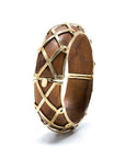 Earth Goddess Hinged Bangle Teak