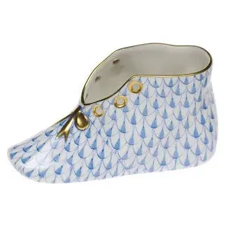 Herend Baby Shoe - Blue