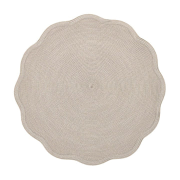 Turner-Witmer Wedding Registry: Deborah Rhodes Linen Sand Scalloped Placemat
