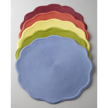 Deborah Rhodes Scalloped Placemat in Lilac (not shown)