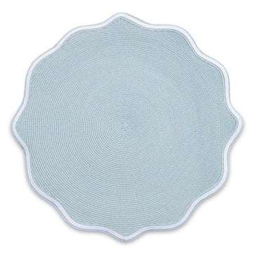 Jefferson-Carlson Wedding Registry: Deborah Rhodes French Blue Scalloped Placemat